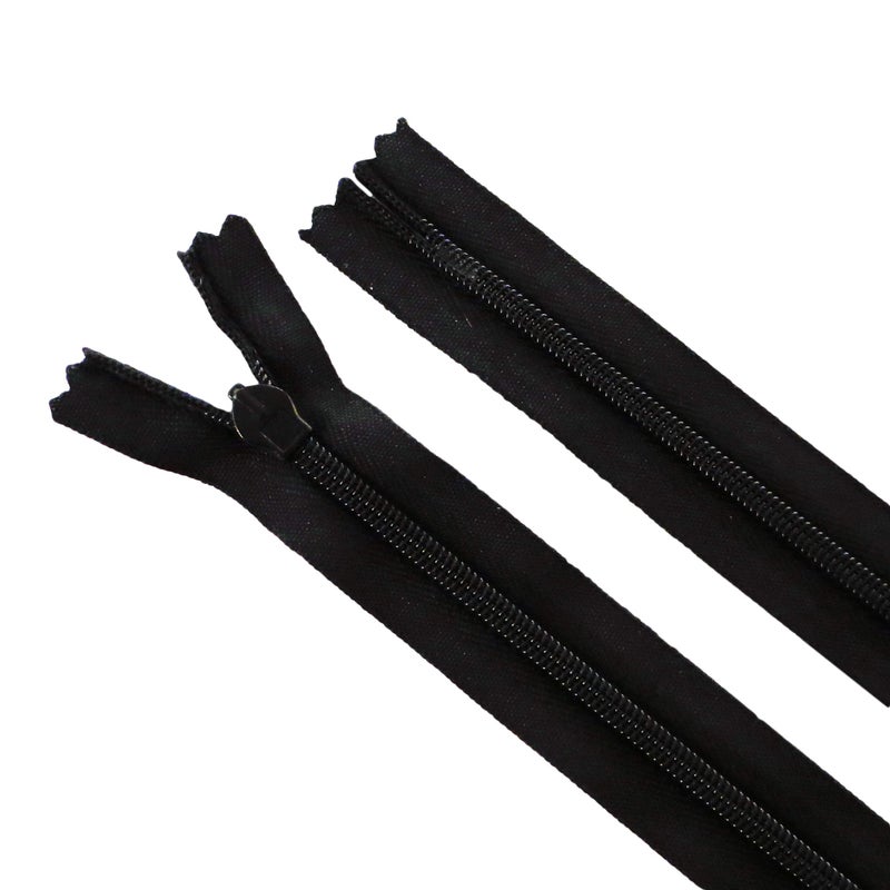 Seeking ROAM Invisible Zippers, Nylon Coil, #3, 2 Pieces (Black, 6" inch) - Image 2